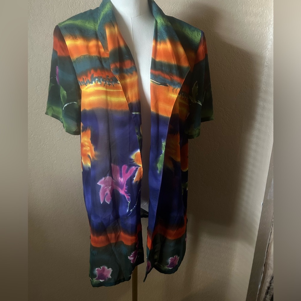 Colorful Sheer Kimono Cardigan